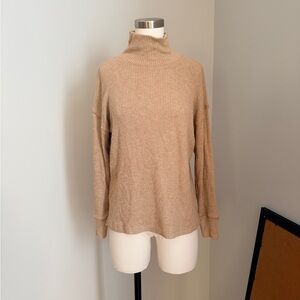 J. Crew Classic Tan Turtleneck Sweater